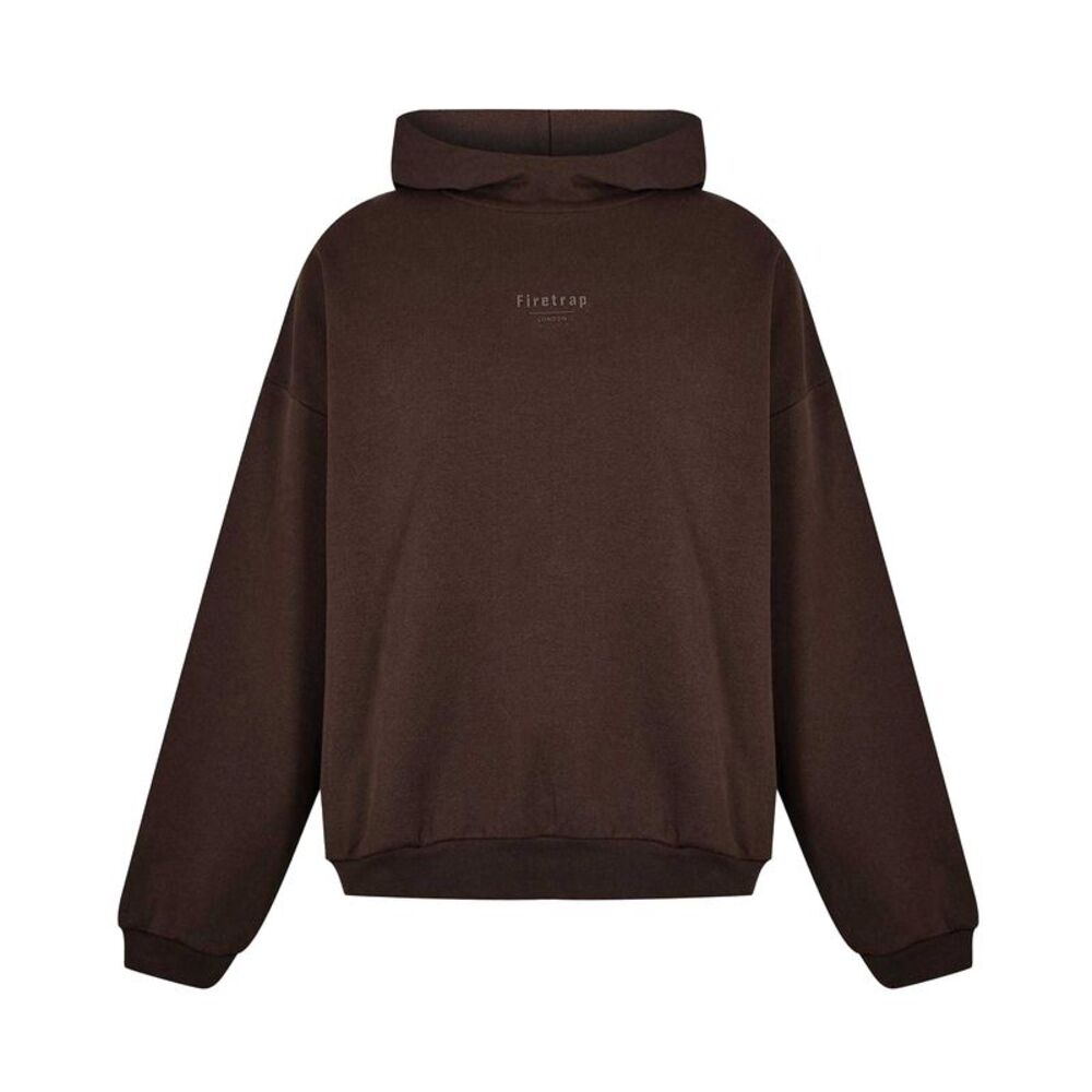 Firetrap Unisex Adult Relaxed Fit Hoodie / Brown